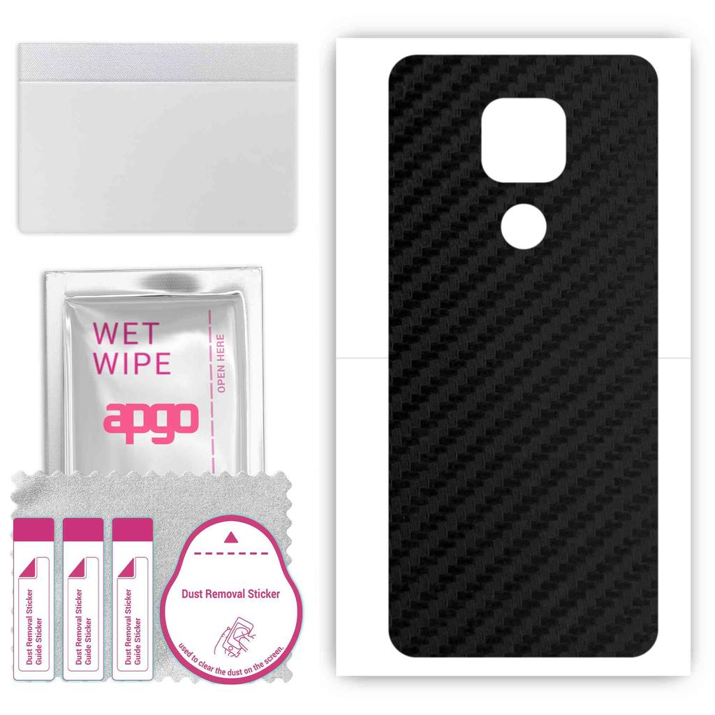 apgo Защитная наклейка-скин для задней панели, совместимая с Lenovo K12, Пленка-обертка, Фольга, Винил - Узор Карбон Черный