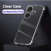 3D Airbag Прозрачный силиконовый чехол для телефона Xiaomi Poco F5 F5Pro F6 F6Pro 5G противоударный мягкий защитный чехол прозрачная задняя крышка