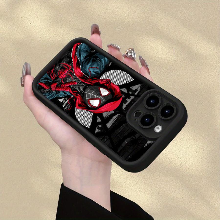Мягкий чехол для телефона Marvel Человек-паук для iPhone 13 12 11 Pro Max XR XS Max 15 16 14 Plus 17 Air 16e