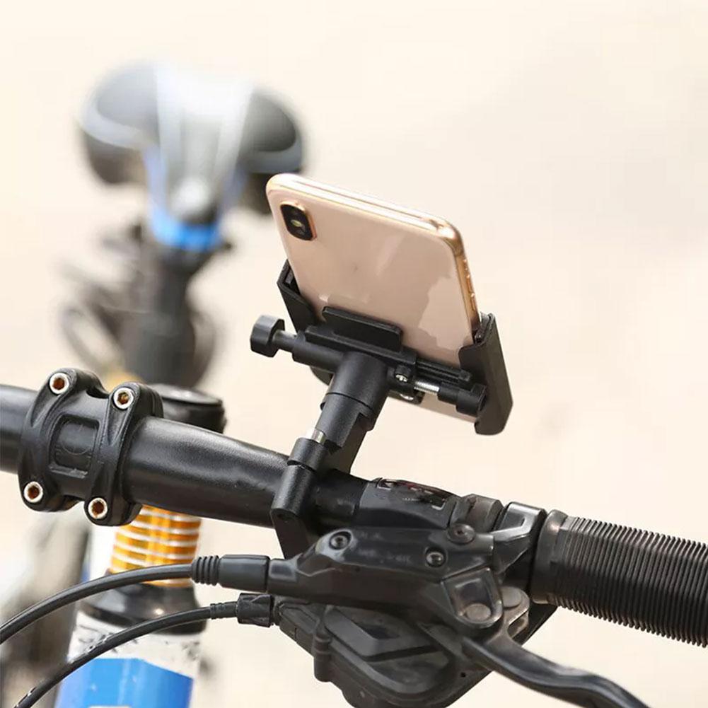 Motorcycle Bicycle Phone Holder Gps Bracket Cellphone Compatible Handlebar Mirror Rearview Moto Mount Stand F7H7