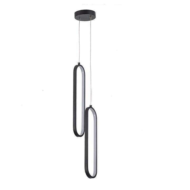 Прикроватная люстра для спальни, роскошный современный минималистичный светильник для главной спальни, гостиной, двуглавый подвесной светильник