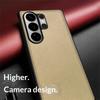 Чехол для Samsung Galaxy S25 Ultra с шелковистой текстурой, покрытие из ПУ-кожи, защитная задняя крышка телефона из ПК и ТПУ