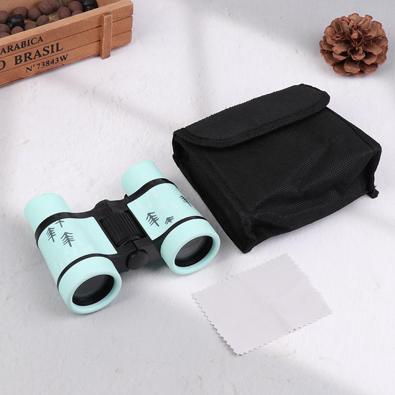 4x30 Telescope Children Outdoor Camping Binocular Telescope With Storage Bag Kids Educational Learning Telescope Birthday Gifts