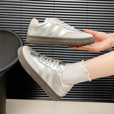 Inl silver dexteric shoes женские 2025 новые осенние дышащие туфли Forrest Gump универсальные повседневные кроссовки для сноуборда женские спортивные
