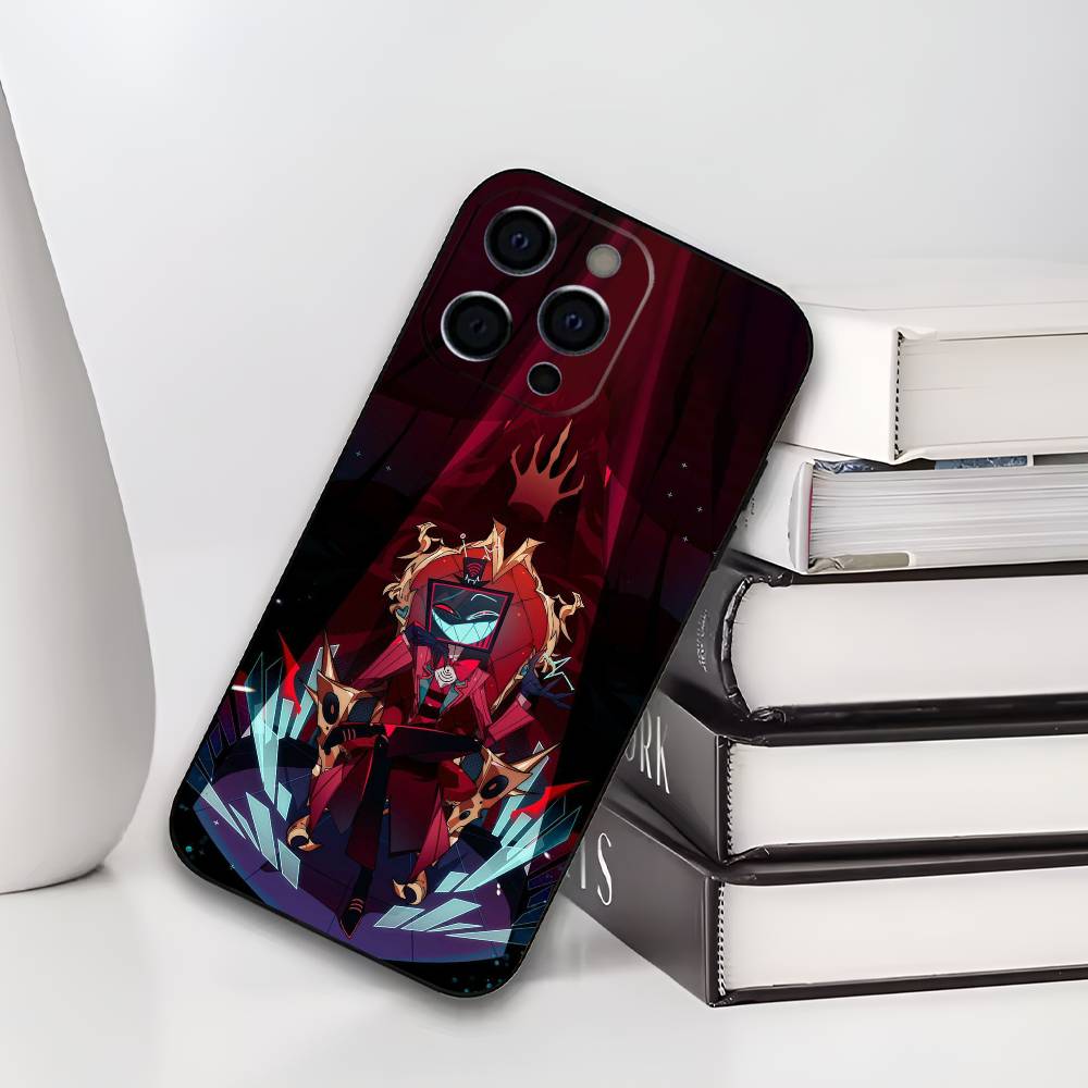 Чехол для телефона Vox H-Hazbin H-Hotel для IPhone 17,16,15,14,13,12,11,Plus,Pro,Max,Plus,XS, мягкий чехол Черный силикон
