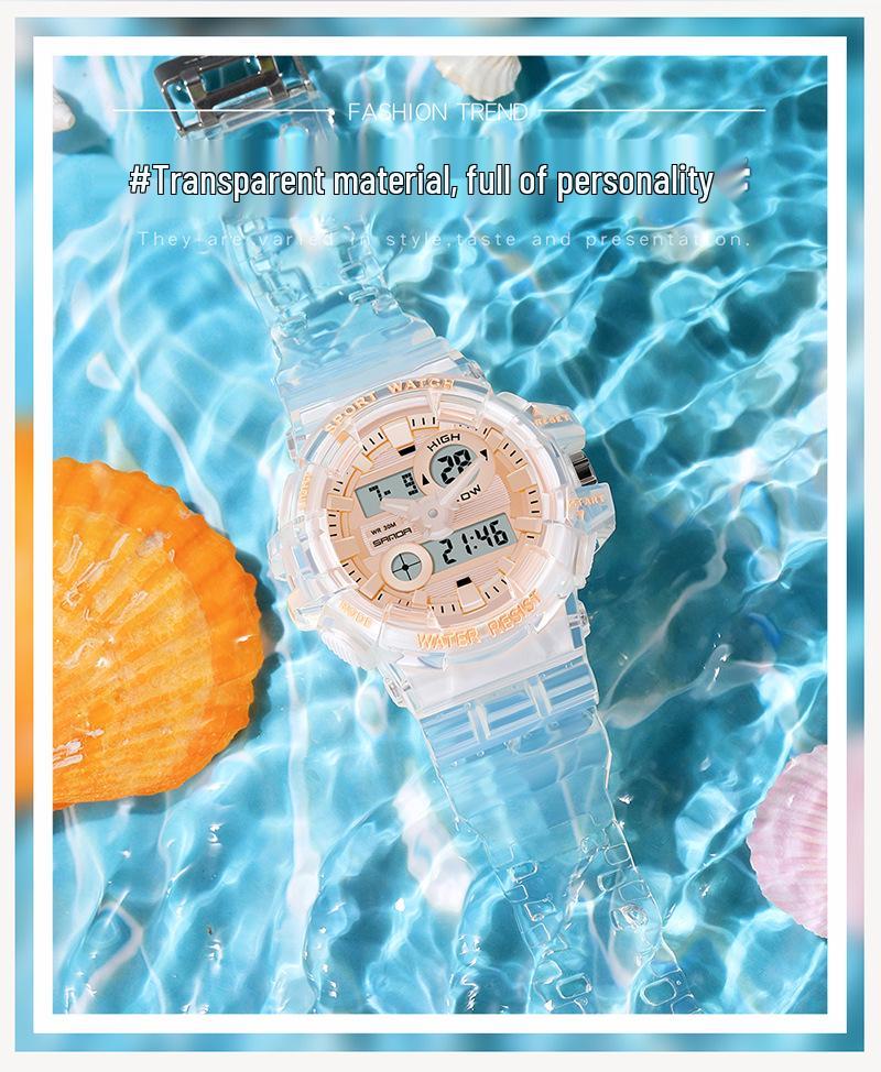 Sanda Student Multifunctional Waterproof Sports Watch with Alarm