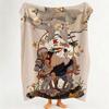 Illustrator L Liya Mochipanko Throw Flannel Throw Blanket Suitable for Sofa Living Room Bedroom