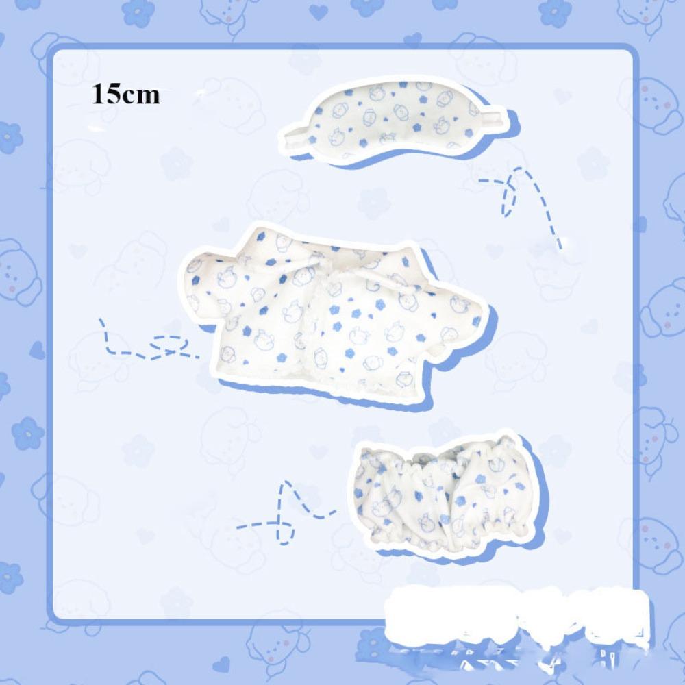 Мультяжная хлопковая пижама для 15см/20см хлопковой куклы/для кукол BJD 1/12