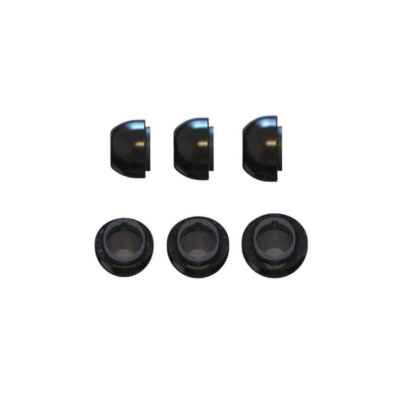 2 пары удобных амбушюр из пены с эффектом памяти для надежной посадки и шумоподавления для пользователей Buds 3Pro. Повышают стабильность.