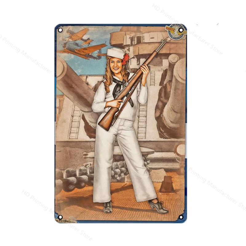 Винтажная классическая киноафиша Жестяная табличка Ретро Металлическая пластина Сексуальная красавица Живопись Настенный декор Авиационная табличка Плакат пин-ап Украшение комнаты