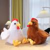 Hen Chick Doll Throw Pillow PP Cotton Chicken Plush Dolls Simulation Chicken Plush Toy  Kids Gifts