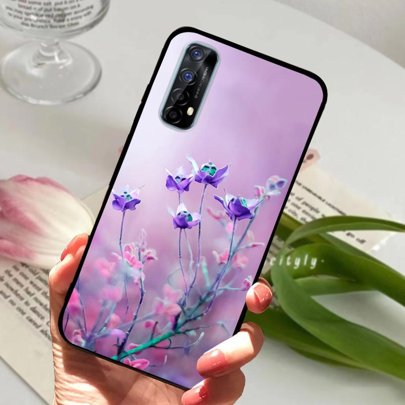 Для Realme 7 4G 5G RMX2155 Чехол Накладка на телефон Силиконовый Мягкий ТПУ Задние Чехлы для Realme 7 Pro Чехол Realme7 RMX2151 Бампер Fundas
