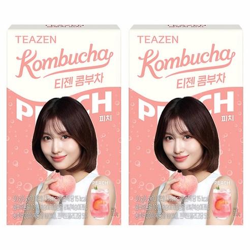 TEAZEN Kombucha Peach Flavor 5g x 10 Sticks
