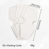 50Pcs Pendant Jewelry Necklace Card Foldable Blank Kraft Paper DIY Bracelet Hairband
