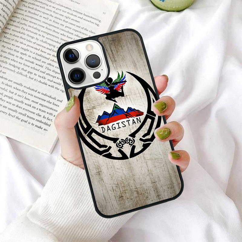 Чехол для телефона с флагом Дагестана для iPhone 17 Air 15 16 14 11 12 13 Pro MAX Plus защитный корпус coque