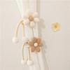 2/4pcs 3D Flower Curtain Ties Car Curtain Ties Curtain Magnetic Ball Tie Rope Bundle Rope Home/Room Decoration