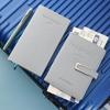 Набор: Держатель для паспорта с RFID-защитой и Бирка для багажа - Искусственная кожа, Многослотовые отделения для карт