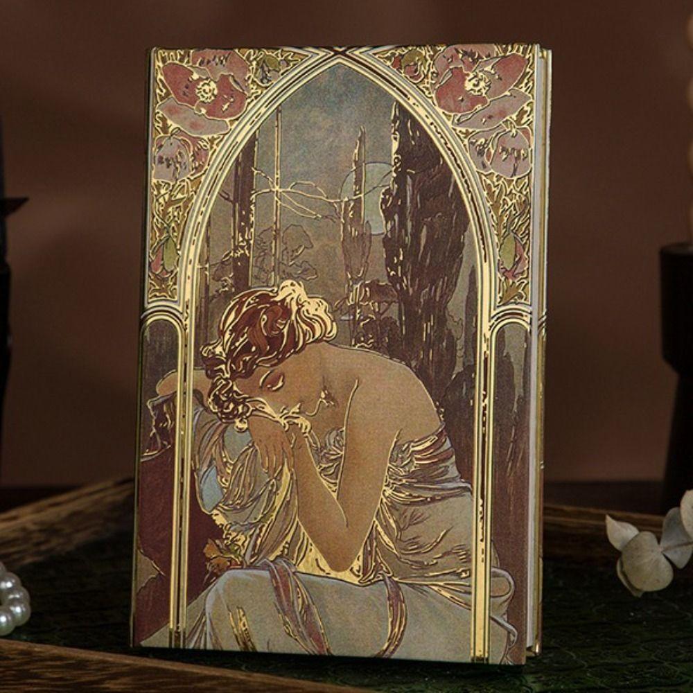 Oil Painting Series Notepad Retro Business Gift Fashion Diary Notebook