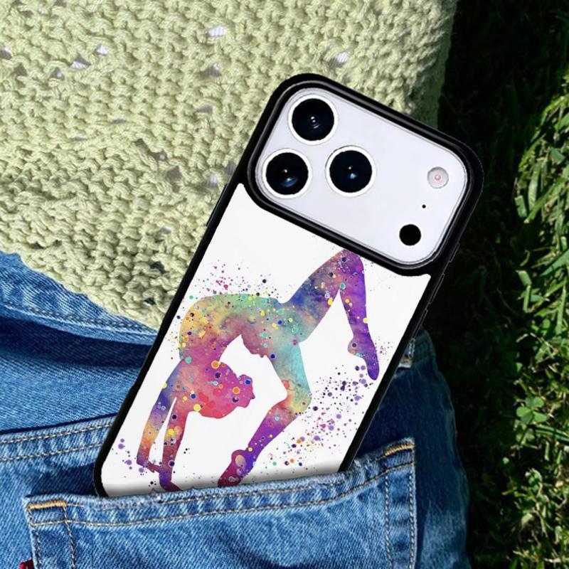 Чехол для телефона "Люблю гимнастику" для iPhone 17 AIR 16 Pro Max 15 14 Pro 11 12 13 Ударопрочный силиконовый чехол