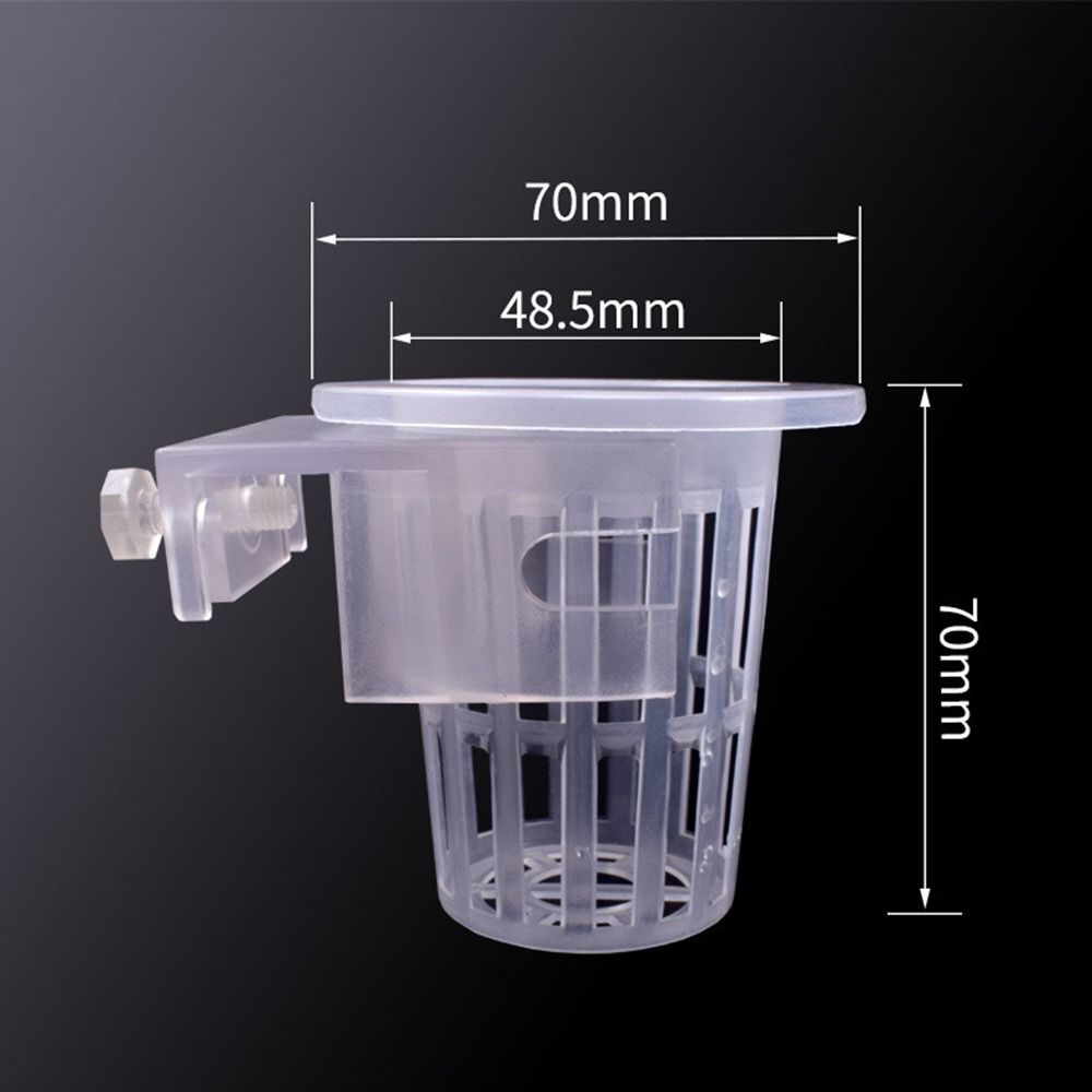 2Pcs ABS Fish Tank Planter Cups Adjustable Hydroponic Planting Cup Aquascape