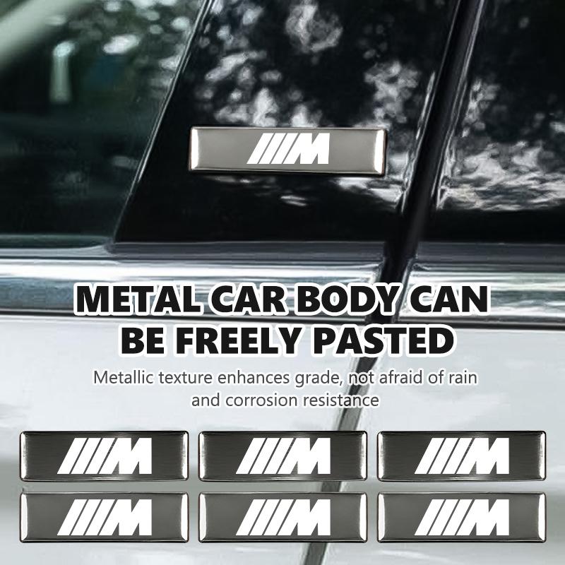 3D Metal Car Decorative Sticker Badge Decal Interior Accessories For BMW M Performance Alpina M3 M5 M6 X1 X3 X4 X5 G20 QV5