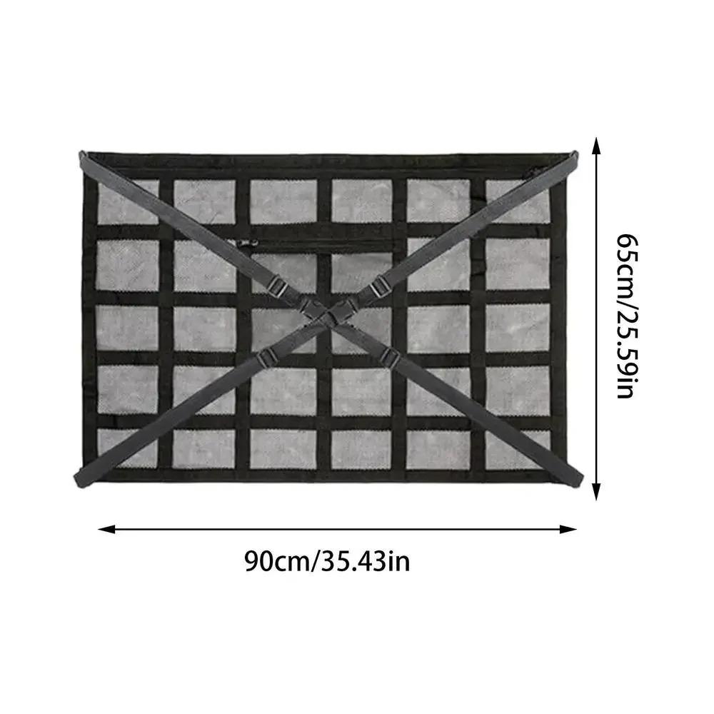 Универсальная сетка-карман для груза на потолок автомобиля, сетка для внедорожника, сумка-органайзер для хранения и наведения порядка, предотвращающая провисание, багажная сетка для фургона, кемпинга, кабины