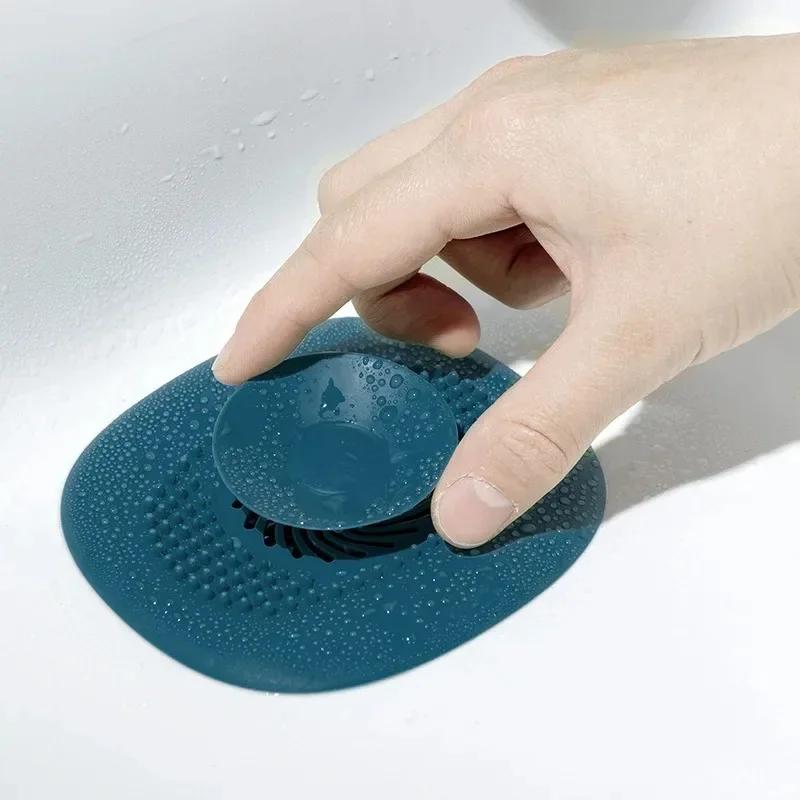 Фильтр для волос Раковина Антиблокировочная заглушка для кухонной раковины Фильтр для душа Крышка слива Заглушка для слива в полу Улавливатель волос Аксессуары для ванной комнаты