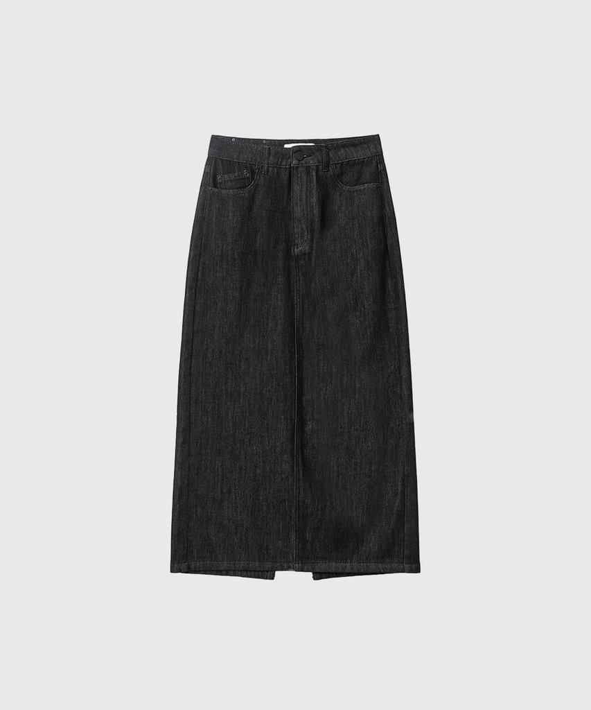 General Idea Denim Maxi Skirt [Black] / Gf2Lsk513