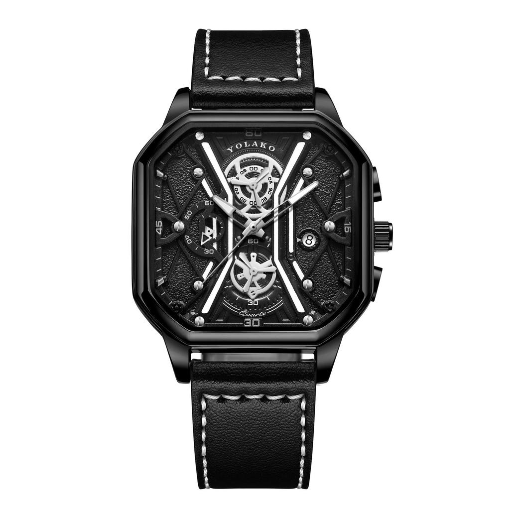 Мужские студенческие часы Cross-Border с двухслойным циферблатом