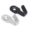 4pcs Sturdy Stainless Steel Wall Hook for Bathroom Kitchen Bedroom Office Easy Installation with Screws and Adhesive
