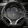 Или Yaris Vios 2014 Кожаный Чехол на Руль Автомобиля F 2015 2016 2017 2018 Автоаксессуары