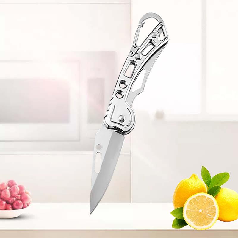 Stainless Steel Fruit Paring Knife Kitchen Fruit Knife with Non-slip Handle Folding Pocket Knife for Household Kitchen Supplies