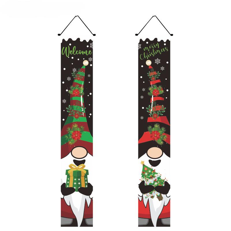 2025 Новый год Ивенф Рождественское украшение Баннер Подвесной Уличный Двор Переднее крыльцо Дверной знак Набор Рождественские украшения для дома
