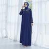 Лина Плюс Размер Женщин Вечернее Платье Хиджаб Современный Камень Подробный Длинный Абая