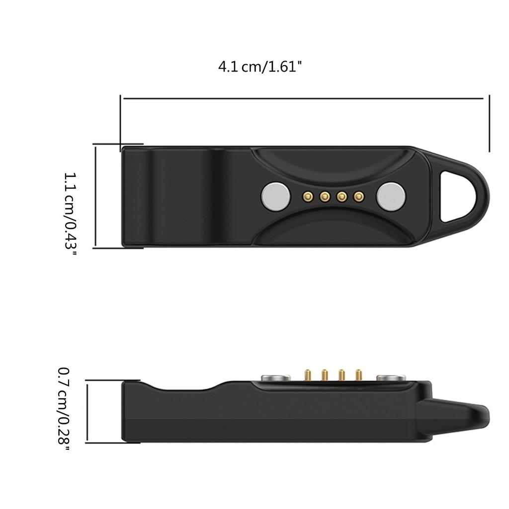 USB 4 Pin Magnetic Suction USB Charging Adapter Fast Charge Converter For Polarignite 3 Smartwatch