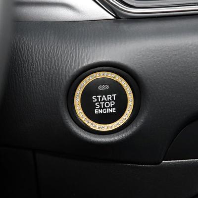 ONGOXD Mazda 2 mazd-a 3 CX-5 CX-60 CX-8 CX-30 MX-5 Кольцо кнопки запуска двигателя Алмазное