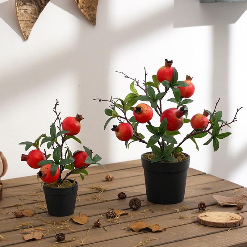 1 шт., искусственное дерево, фруктовое растение, бонсай для дома, декор свадебной комнаты, цветы, искусственные фрукты, горшечные растения