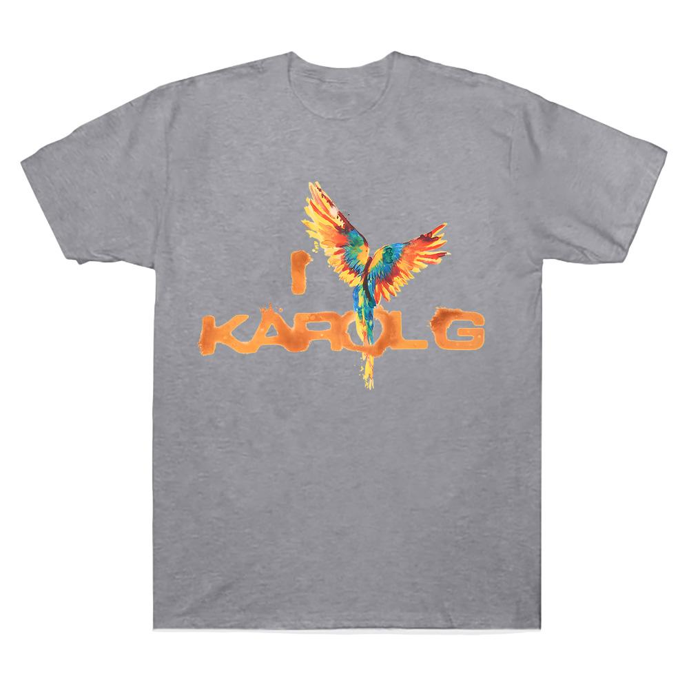 I Love Karol G Print Tee Fashion Casual T Shirt Women Men Summer Short Sleeve O Neck Top Cotton Streetwear