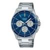 Standard Analog Ion Plated Stainless Steel Blue Dial Quartz MTP-1374D-2A3V Men's Watch