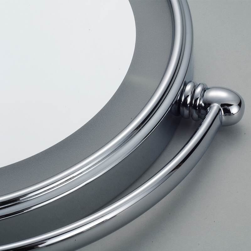 8 Inch Wall Mounted Bathroom Mirror Brass Mirror LED LED Light Folding Makeup Mirror Cosmetic Mirror Lady Gift | Bathroom Mirrors