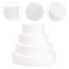 4 Pcs Cake Embryo Model Fake Practicing Foams Gathering Multi-function Dummies Compact Cakes