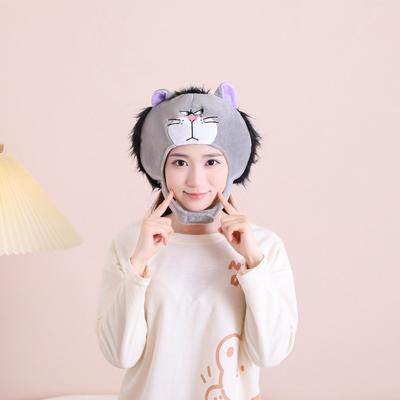Короткое выражение странная кошка шапка с капюшоном, плюшевый капюшон, реквизит для фото, мультяшный капюшон, реквизит для выступлений