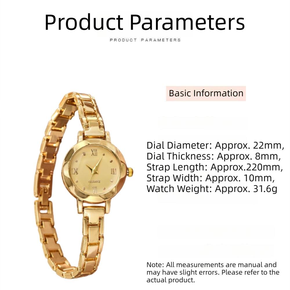 Small Dial Bracelet Watch Gold Ladies Wristwatches New Women's Quartz Watch Gifts