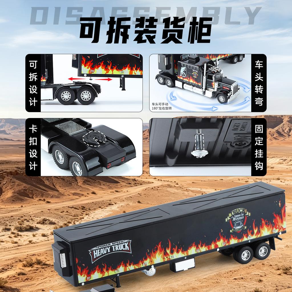 1:24 Peterbilt 389 Седельный Тягач Полуприцеп Сплав Металл Литье под Давлением Модель Автомобиля Высокая Симуляция Домашние Модные Украшения Коллекционная Игрушка