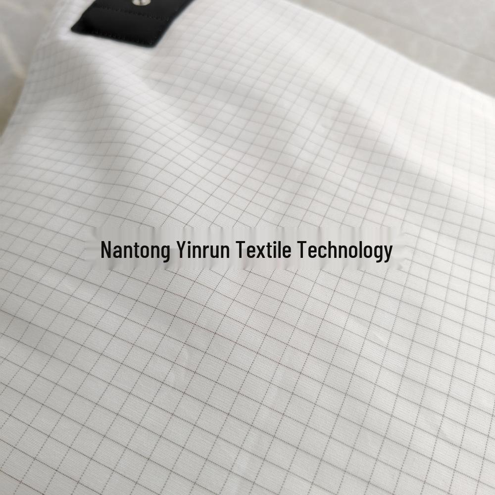 10% Silver Fiber Conductive Grounding Pillowcase, Grey/White Plaid