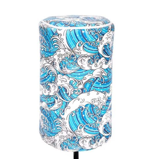 Hawaiian Style Golf Club Cover Sea Wave Tropical Pattern Barrel Driver Headcover