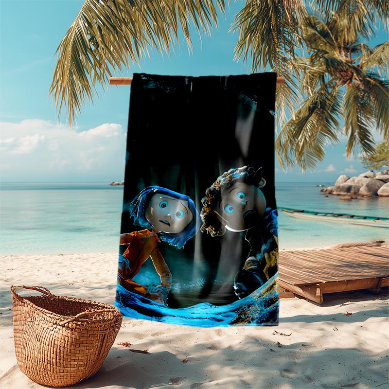 Coraline beach towel Outdoor camping Beach towel for vacation swim Outdoor pool Absorbent bath towel