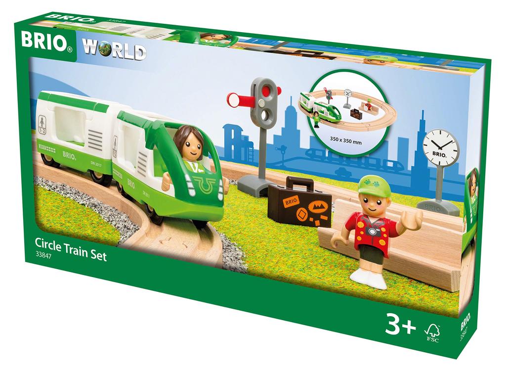 BRIO Train Starter Set 33847, for Ages 3 and Up. [Toy, Wooden Toy, Wooden Rail, Rail Set, Gift (Birthday/Christmas)]