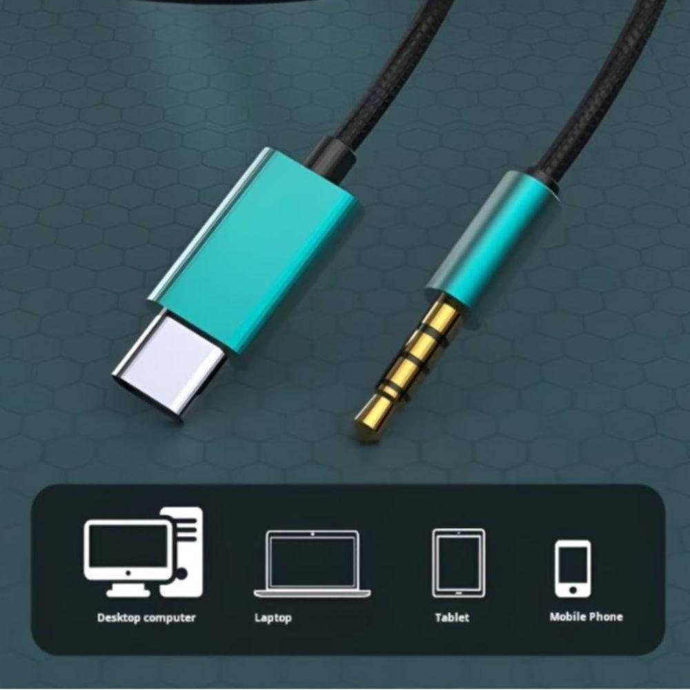 HD Mic Hifi Stereo Headset Noise Reduction Type C&3.5mm Earphones Wired Headphones Music