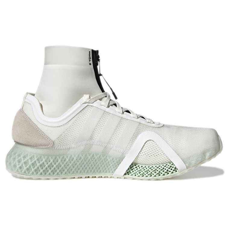 adidas Y-3 Runner 4D IOW Mid Core Белые кроссовки унисекс Off-White Black GZ9142